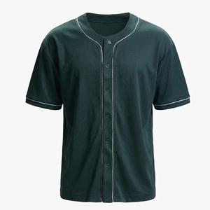Nueva Camiseta de Béisbol Ligera y Duradera, Transpirable, de Manga Corta, con Botones Delanteros, Talla Grande, Precio Económico, Ropa Deportiva - Product Image 1