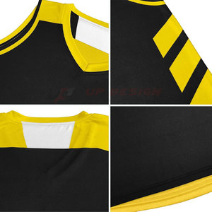 Maillot de basket-ball à manches courtes de couleur personnalisée, grande taille, respirant, séchage rapide, haute qualité, 100% polyester - Product Image 3