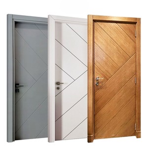 Porte d'entrée spéciale en placage de bois, personnalisable, pour hôtels et appartements, porte affleurante en MDF, résistante à l'humidité et aux rayures - Product Image 2