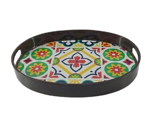 Bandeja de madera para servir, Decoración de cocina, 100% NATURAL, acabado MEENA - Product Image 1