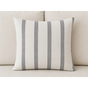 Funda de Cojín a Rayas Teñida con Hilo 100% Lino |   Funda de Almohada Decorativa Premium para Sofá, Cama y Decoración del Hogar - Product Image 3