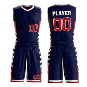 Wholesale Price Men's Basketball Uniform Sets Comfortable Reversible Shorts Jersey Breathable Plus Size OEM ODM Service - Product Image 4