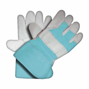 Guantes de Trabajo Resistentes de Doble Palma, de Cuero Vacuno, con Puño de Seguridad, en Oferta - Product Image 2