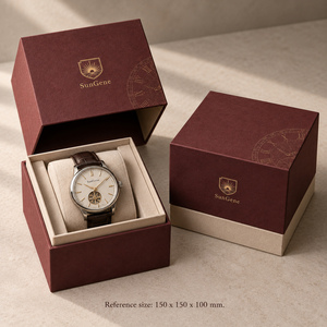 Boîte SunGene Dial Heritage Custom Lift Off Lid pour la présentation de montres mécaniques - Product Image 5