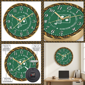 Reloj de Pared de Lujo con Impresión Personalizada de Líderes Políticos - Decoración Moderna para el Hogar y la Oficina para el Día de San Valentín y Navidad - Product Image 2