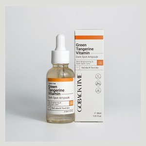 Ampolla coreana K-Beauty Gobaektaim Green Tangerine con vitamina para el cuidado de manchas oscuras, hecha en Corea, unisex. - Product Image 2