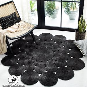 Hot Selling Product Modern Round Braided Jute <b>Rug</b> Handmade Geometric Design Floor Covering Direct From Factory ITHL - Product Image 6