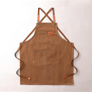 Tablier de cuisine imperméable et anti-huile en LDPE, modèle OEM WXC-1022, avec logo personnalisé, impression intégrale et poche, pour usage en cuisine. - Product Image 6