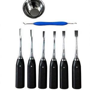 Juego de Instrumentos para Injerto Óseo de Implantes Dentales, 6 Piezas, Herramientas Quirúrgicas Manuales de Acero Inoxidable, Elevadores de Cuenco, Clase I, 1 Año de Garantía, CE - Product Image 3