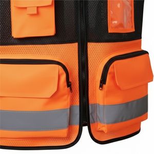 Chaleco de Trabajo de Lona Resistente al Viento para Hombre, Fabricado en Fábrica, Talla Grande, con 5 Bolsillos, Servicio OEM para Uso Casual al Aire Libre - Product Image 6