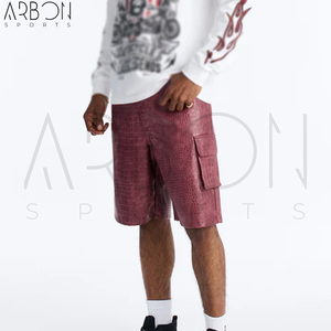 Shorts en cuir pour homme, nouvelle collection, qualité supérieure, design dernier cri, durables, légers, sur mesure. - Product Image 2