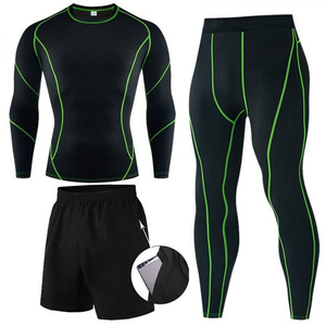 Customized Mens Gym <b>Running</b> Clothes Active Compression Yoga Wear Fitness Clothing Set - Product Image 1