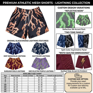 Pantalones Cortos Deportivos de Malla con Estampado Lightning, Transpirables y Ligeros, con Cordón Ajustable, Ropa Deportiva Personalizada OEM/ODM para Fitness - Product Image 3