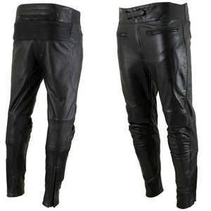 Nouveau design, meilleure arrivée, pantalon en cuir pour homme, taille ajustable, fabriqué en usine, vente en ligne de pantalons en cuir pour homme - Product Image 3