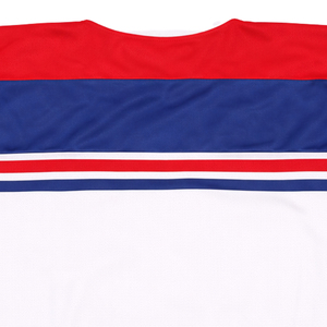 Maillot de hockey sur glace personnalisé |   Col à lacets de style vintage - Personnalisez le nom et le numéro de votre équipe - Vêtements de sport en mesh de qualité supérieure - Product Image 4