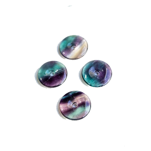 Donuts en cristal naturel, pierre de fluorite arc-en-ciel, pierre précieuse en forme de donut, pierre de cristal, pierres précieuses de Reiki, donuts de guérison, agate - Product Image 1
