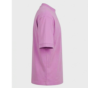 Camisetas de Hombre de Manga Corta con Cuello Redondo, Corte Regular, Ajuste Delgado, Tejido Liso Teñido, Tallas Grandes, Color Sólido, Casual - Product Image 3