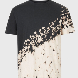 Men's <b>Tie</b>-Dye Short Sleeve T-Shirt Regular Fit O-Neck Casual <b>Knitted</b> Dot Pattern Design - Product Image 1