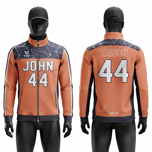 Custom Unisex Lacrosse Training <b>Jacket</b> 330grams Fleece Hooded <b>Pink</b> Navy Solid Sublimation Logo Autumn <b>Waterproof</b> Breathable - Product Image 5