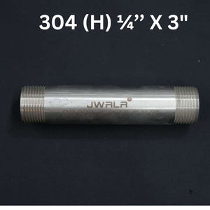 Raccord de tuyauterie fileté en acier inoxydable de 3 pouces de diamètre 1/4 pouce, grade 304, pour plomberie industrielle - Product Image 3