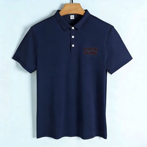 Polo en coton 100% uni personnalisé unisexe, vente en gros, manches courtes, vêtements décontractés, haute qualité, pour hommes - Product Image 6