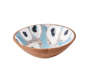 Trusted Manufacturer Premium Wooden Bowl With Enamel Work Stylish Artisan Serving Bowl for Dining <b>Table</b> Kitchen and Home Use - Product Image 5