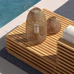 Mesa de Centro para Exteriores Anora Hecha de Madera de Teca Sólida con Acabado en Color Natural, Material de Alta Calidad para Uso en Exteriores - Product Image 6