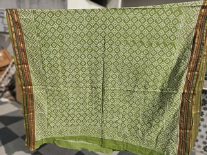 Handmade Wooden Block Print Sarongs & Pareos Lightweight Cotton Beachwear for Women Floral Leaf Bagru Scarf - Product Image 5