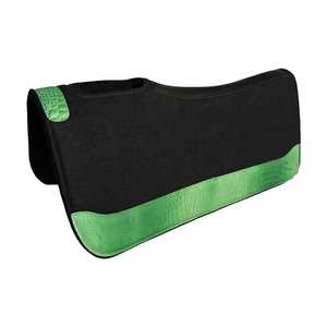 Tapis de selle en feutre de laine occidentale de qualité supérieure, renforcé en cuir, équipement d'équitation personnalisé, vente en gros, fabricant d'usine - Product Image 3