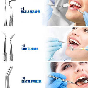 Kit Dental Manual de Alta Calidad para Blanqueamiento Dental, Espejo, Pinzas, Set Básico de Examen Dental, CE ISO, Marca Grip Surgical - Product Image 3