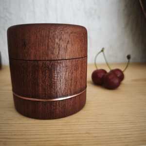 Conteneur d'emballage en bois personnalisé avec logo gravé, style bocal Mason, 250 ml, écologique, durable, multifonctionnel, vente en gros - Product Image 1