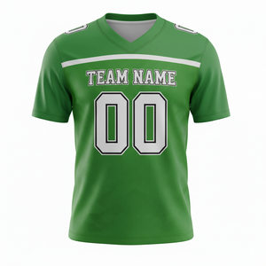Maillot de football américain unisexe 100% polyester respirant, écologique, imperméable, uniforme de sport, taille plus, manches courtes, adultes - Product Image 6