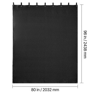 2 pz. Tappeti Fonoassorbenti da Studio con Occhielli 96x80, Pannelli Acustici, Tende Fonoassorbenti, Tappeti con Occhielli per un Migliore Suono - Product Image 6