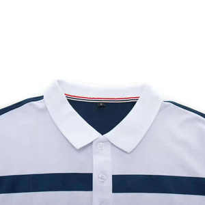 Polo homme de haute qualité, color block, manches courtes, coupe slim, respirant, pour le golf, le sport ou le business, personnalisable. - Product Image 3