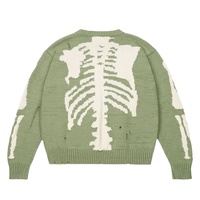 Pull en tricot 100% acrylique personnalisé |   Pull d'hiver surdimensionné |   Tricotage respirant épais OEM ODM à marque privée - Face avant
