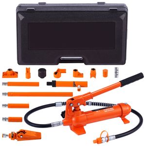 Kit Porta Power da 4 tonnellate con martinetto idraulico portatile, tubo dell'olio da 3,9 piedi/1,2 m e custodia per riparazione telai auto - Product Image 1