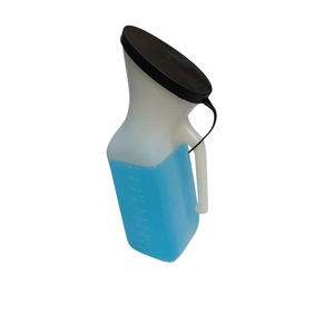 Urinoir portable moderne en plastique avec couvercle jaune et noir pour usage domestique - Product Image 6