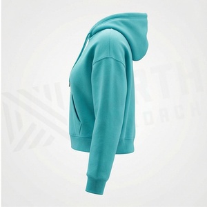 Sudadera con capucha de forro polar con cremallera para mujer al por mayor, transpirable, para fitness y deporte, ropa personalizada en varios colores - Product Image 3
