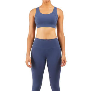 Ensemble de yoga 2 pièces pour femme de haute qualité OEM : Leggings de fitness et soutien-gorge de sport sans bretelles, idéal pour l'entraînement - Product Image 6