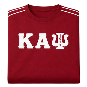 Maglietta Kappa Alpha Psi con lettere greche 1911, abbigliamento per fraternità greca Krimson con design classico, comfort premium e stile senza tempo - Product Image 6