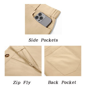 Pantalon de golf pour homme léger et extensible de haute qualité, personnalisé par le fabricant OEM, pour le printemps, les activités de plein air et le sport - Product Image 6