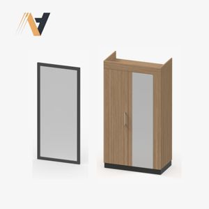 Ensemble de meubles de chambre à coucher en bois massif moderne et minimaliste, design modulaire de rangement, provenant d'une usine vietnamienne - Product Image 3