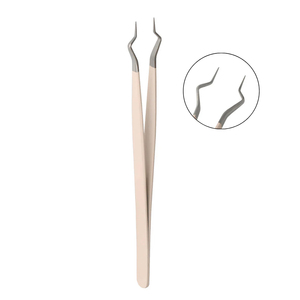 Pinzas de Acero Inoxidable para Pestañas, Pinzas de Aislamiento Puntiagudas para Extensión de Pestañas, Pinzas de Aislamiento Profesionales Antideslizantes - Product Image 1