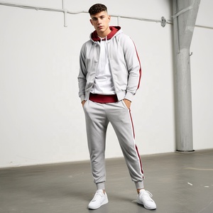 Econex-chándal deportivo personalizado para hombre, venta al por mayor, chaqueta con capucha, pantalones de chándal estampados de poliéster y algodón, ropa reflectante de calidad para hombre - Product Image 5