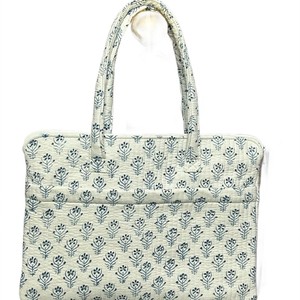 Women's Lightweight Polyester Waterproof Laptop <b>Bag</b> Autumn Quilted Zipper Closure Solid Color Work Travel Beach Nursing - Product Image 5
