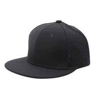 Gorra Unisex Transpirable con Cierre a Presión, Negra y Gris, Estilo Urbano, Ajustable, Visera Plana, Primavera Verano, Casual - Product Image 6