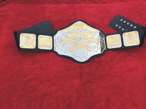Ceinture de championnat de lutte poids lourd NWA, taille adulte, laiton 2 mm, personnalisable avec nom - Product Image 3