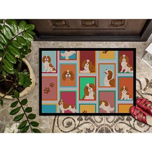 Paillasson Blenheim Cavalier Spaniel Tapis d'entrée intérieur/extérieur antidérapant à poils bas 24H X 36W Tapis de porte avant lavable - Product Image 3