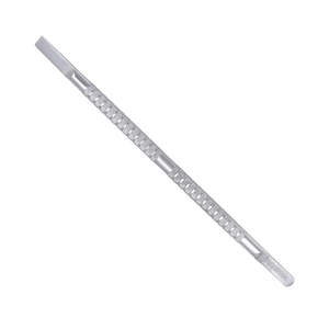 Pousse-cuticules courbé jetable en acier inoxydable, double extrémité, écologique, portable, à large ouverture, grattoir à ongles - Product Image 6