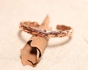 กำไลทองแดงทำมือ เครื่องประดับเสริมพลังงาน งานฝีมือทำด้วยมือ กำไลทองแดงสำหรับทุกเพศ กำไลทองแดงเสริมพลังงานทำมือ - Product Image 5